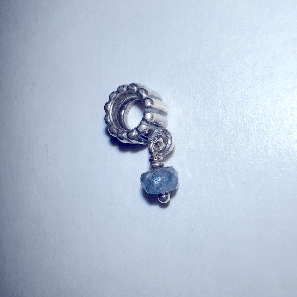 Pandora Sterling Silver with Blue “September” Birthstone Charm